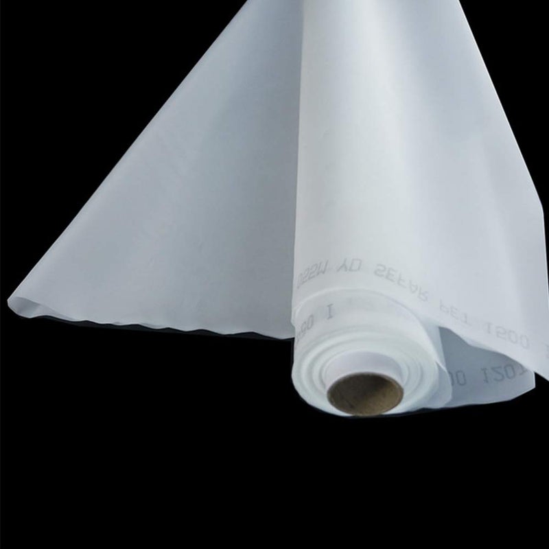 ETPUVIUMBE Silk Screen Printing Mesh, Size 50inchx1Yard, 100/110/120/140/160/180/200/250/300Mesh, White Yellow for Screen Printing Machine Equipment Accessories, Filter Painting, Polyester (160M/64T White) - Image 3